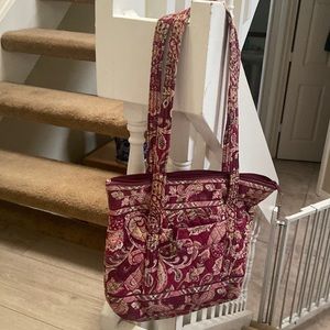 Vera Bradley Shoulder Bag, red and pink